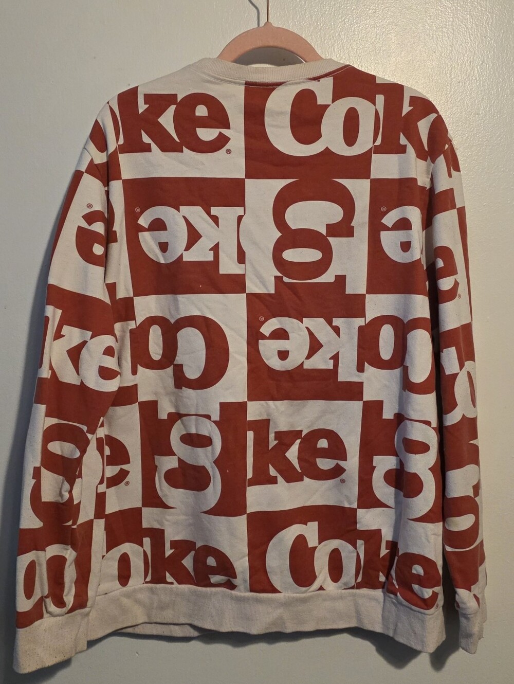Coca-Cola Red & White Checkerboard Logo Pullover - Picture 3 of 3